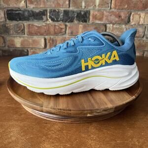 Hoka Clifton 10 Alpine Blue Night Max Cushion Men's 10.5 Running Sneakers Shoes